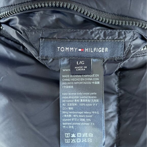 Tommy Hilfiger Men Reversible Down Puffer Vest Size L Colorblock Classic Casual - Picture 12 of 16
